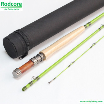 Verde Folha Gr663-3 Qualidade Feita Classic Fiberglass Fly Rod